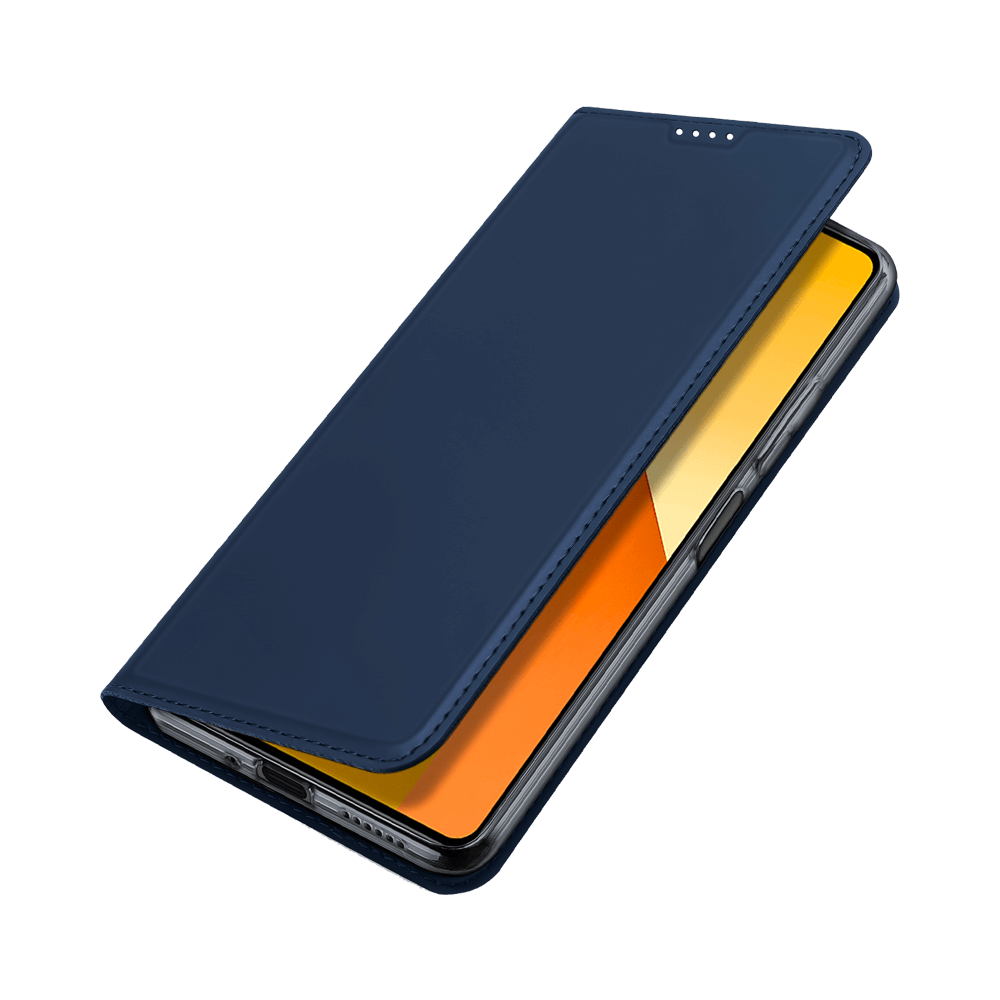 Housse folio Xiaomi Redmi Note 13 5G porte-carte – Dux Ducis Skin Pro Bleu - Vue 5