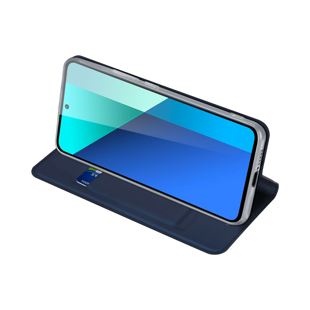 Housse folio Xiaomi Redmi Note 13 4G porte-carte – Dux Ducis Skin Pro Noir - Vue 7