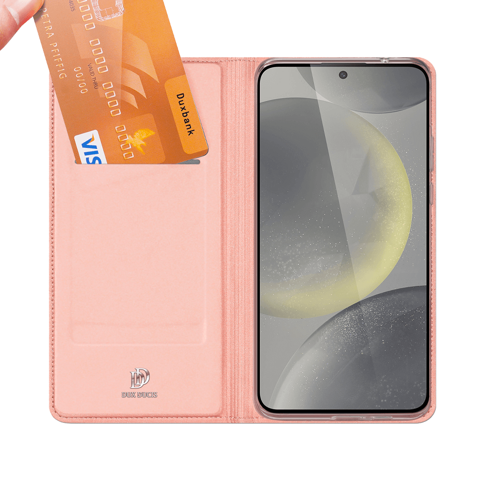 Housse folio Samsung Galaxy S24+ 5G porte-carte – Dux Ducis Skin Pro Bleu - Vue 3