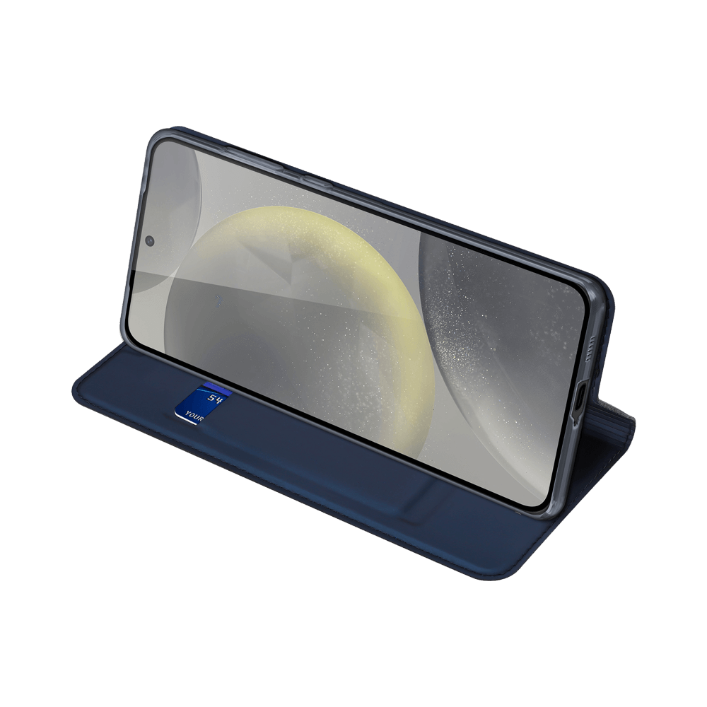 Housse folio Samsung Galaxy S24+ 5G porte-carte – Dux Ducis Skin Pro Bleu - Vue 7