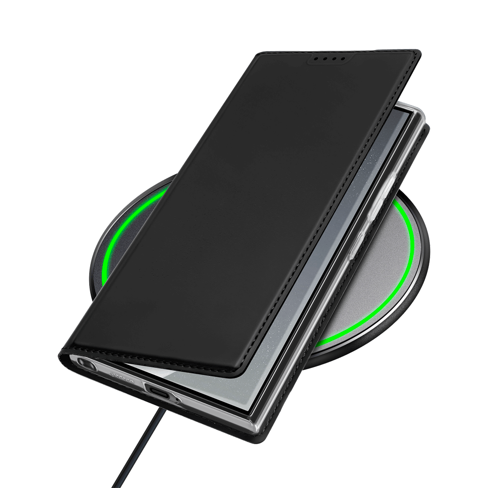 Housse folio Samsung Galaxy S24 Ultra 5G porte-carte – Dux Ducis Skin Pro Bleu - Vue 7