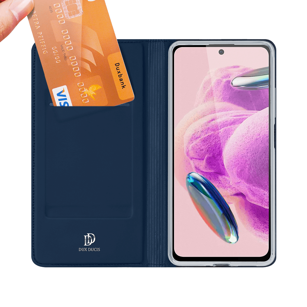 Housse folio Xiaomi Redmi Note 12S porte-carte – Dux Ducis Skin Pro Noir - Vue 3