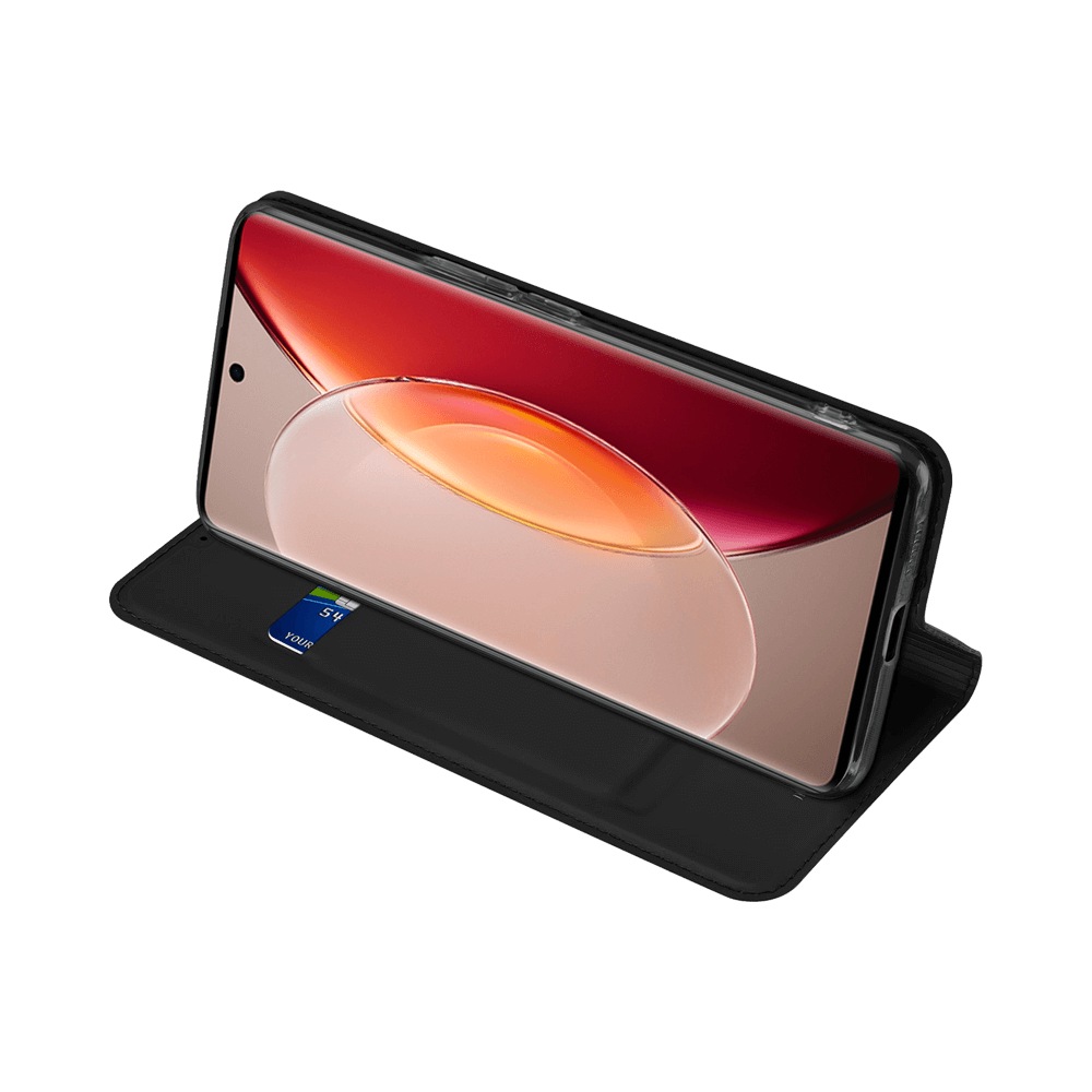 Housse folio Vivo X90 Pro porte-carte – Dux Ducis Skin Pro Noir - Vue 7