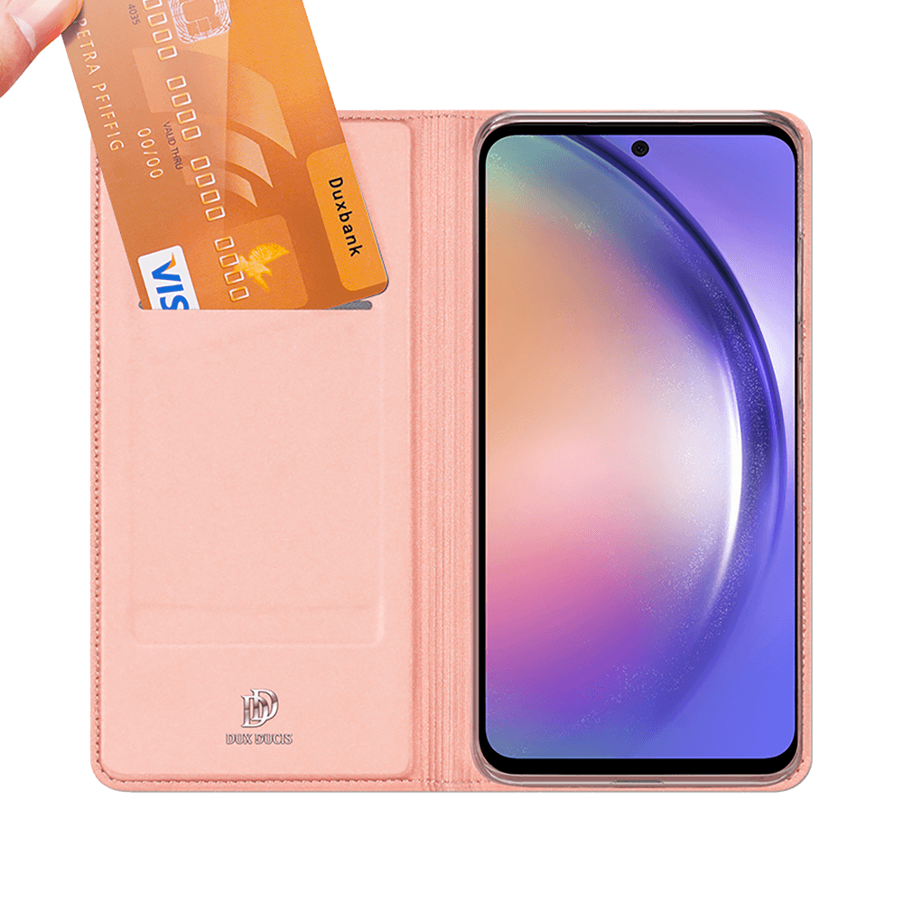 Housse folio Samsung Galaxy A54 porte-carte – Dux Ducis Skin Pro Noir - Vue 4