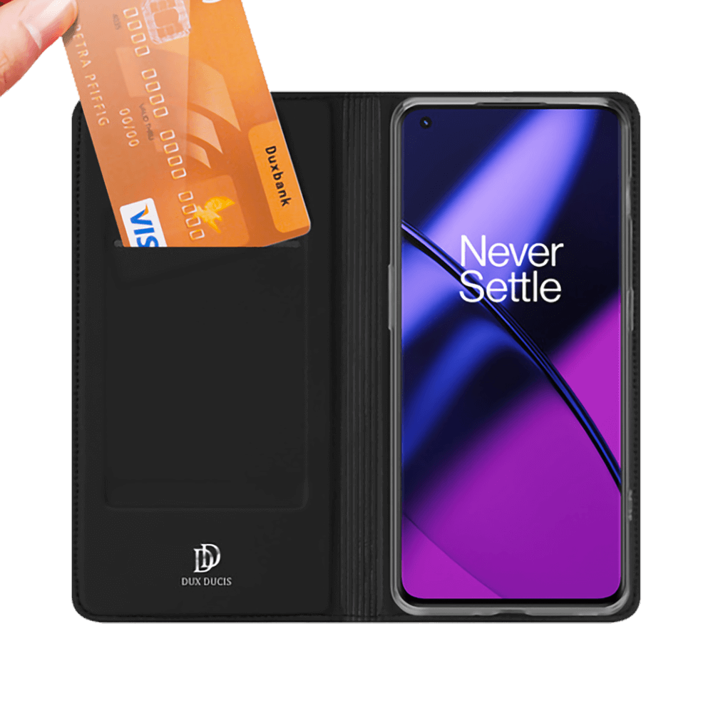 Housse folio OnePlus 11 5G porte-carte – Dux Ducis Skin Pro Noir - Vue 4