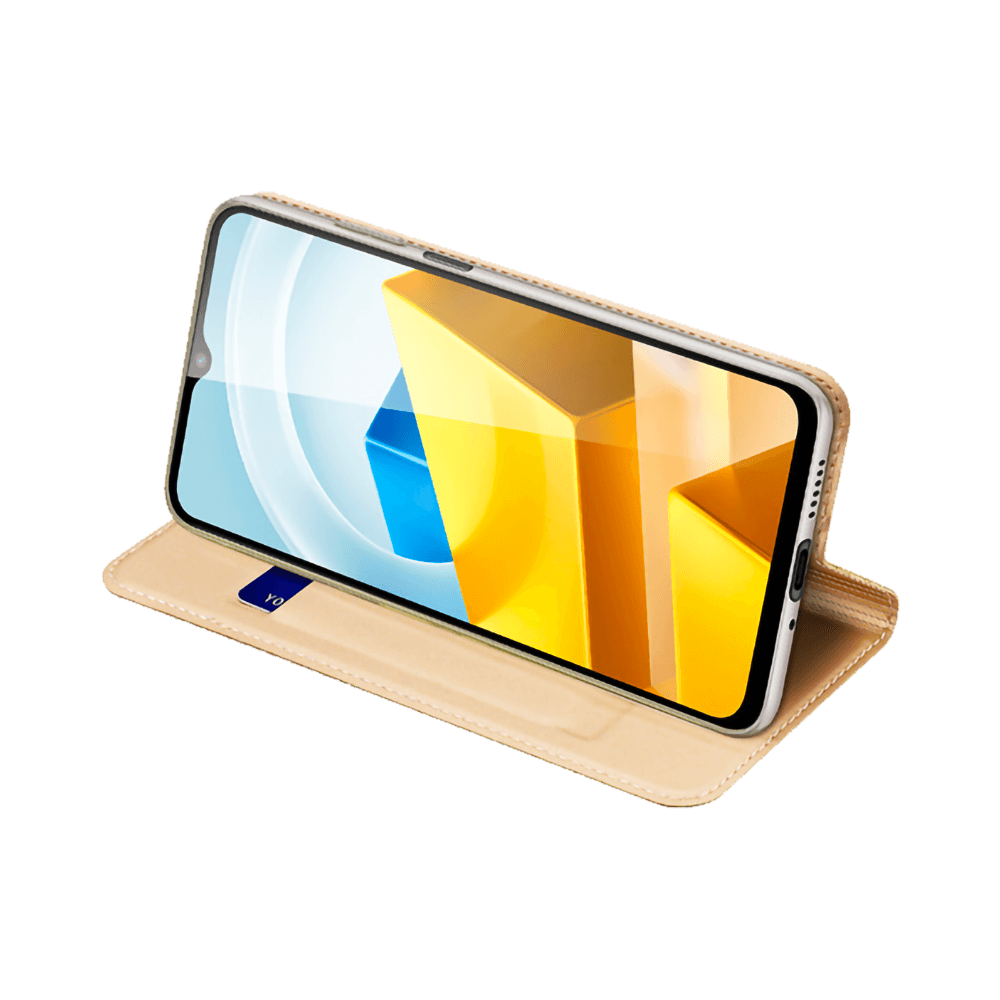 Housse folio Xiaomi Poco M5 porte-carte – Dux Ducis Skin Pro Noir - Vue 10