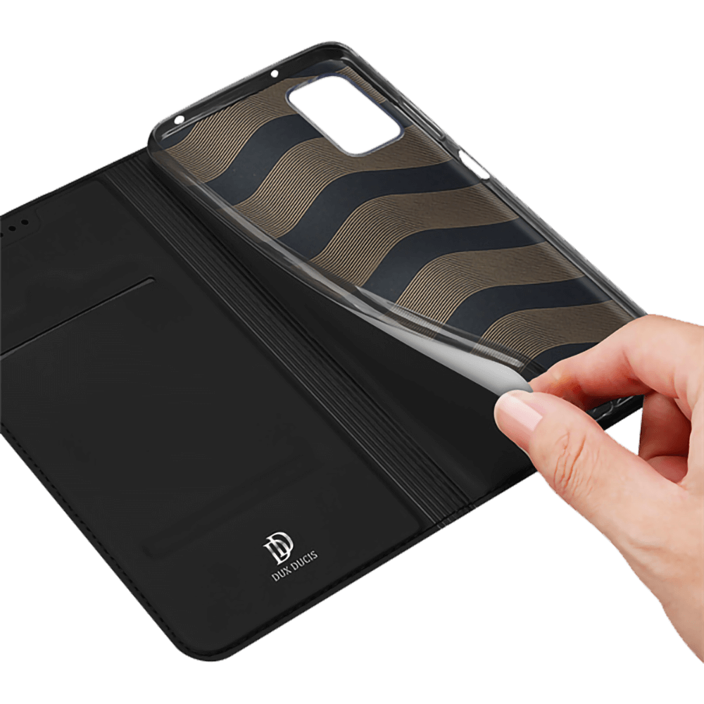 Housse folio Xiaomi Poco M5 porte-carte – Dux Ducis Skin Pro Noir - Vue 30
