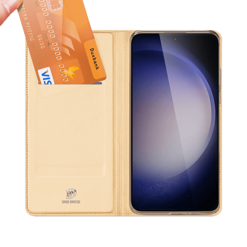 Housse folio Samsung Galaxy S23+ porte-carte – Dux Ducis Skin Pro Noir - Vue 4