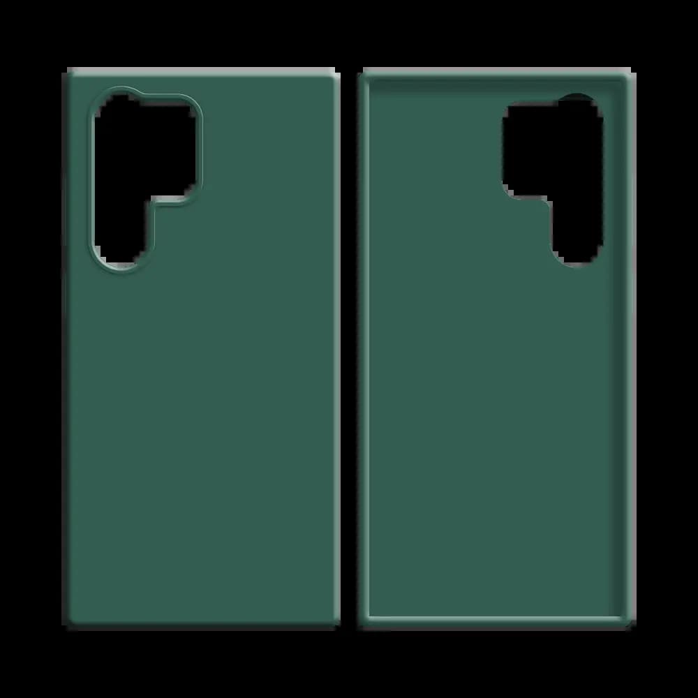 Coque silicone Samsung Galaxy S22 Ultra - Vert Foncé - Vue 6