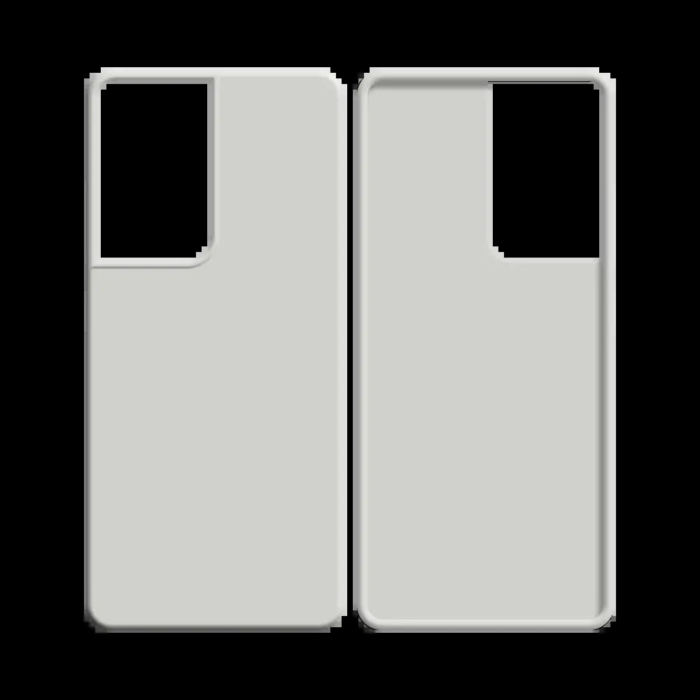 Coque silicone Samsung Galaxy S21 Ultra 5G - Blanc - Vue 12