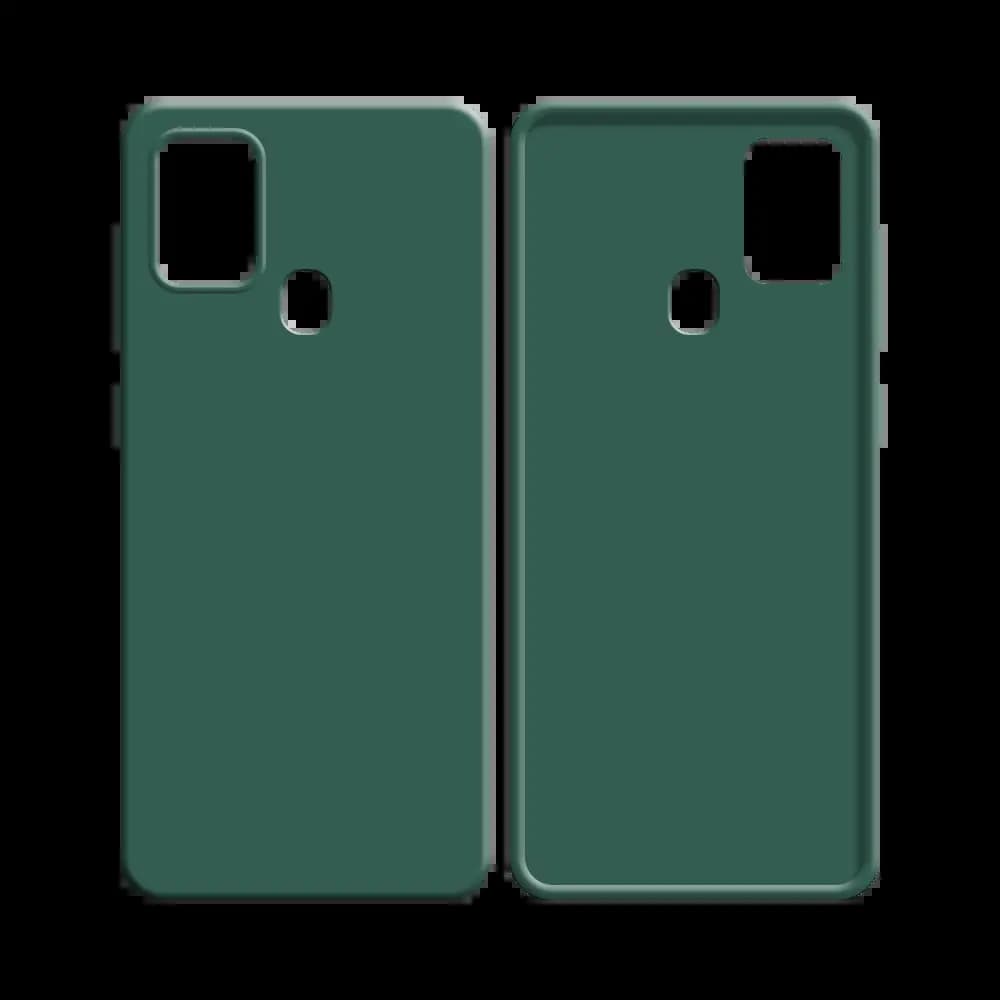 Coque silicone Samsung Galaxy A21S - Vert Foncé - Vue 12