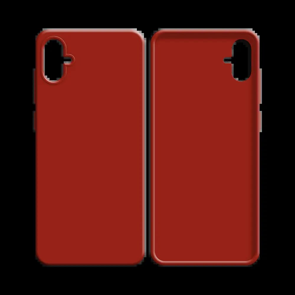Coque silicone Samsung Galaxy A04e - Rouge - Vue 12