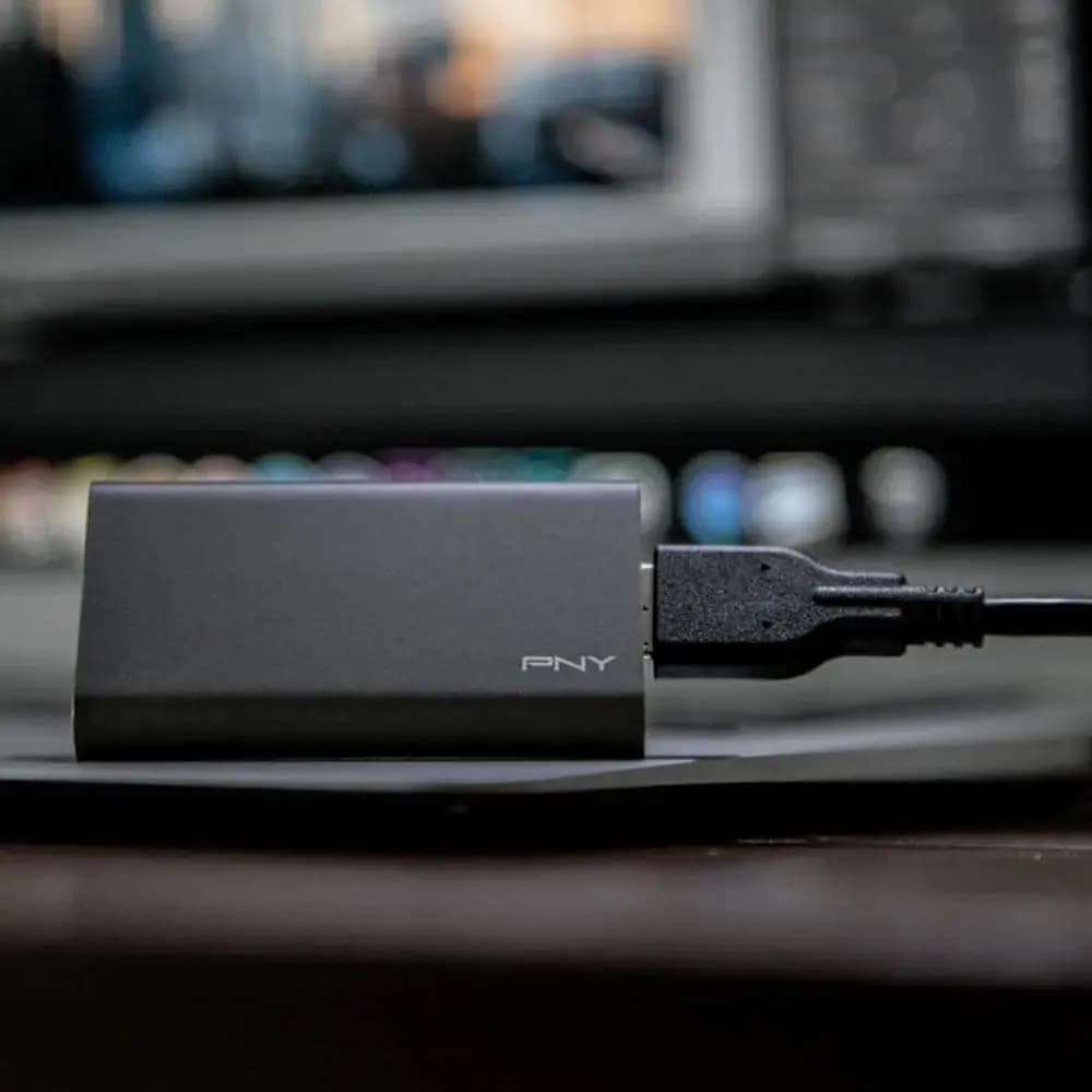 Disque Dur Externe PNY Elite USB 3.1 Gen1 Portable SSD 960 Go Gris Foncé - Vue 12