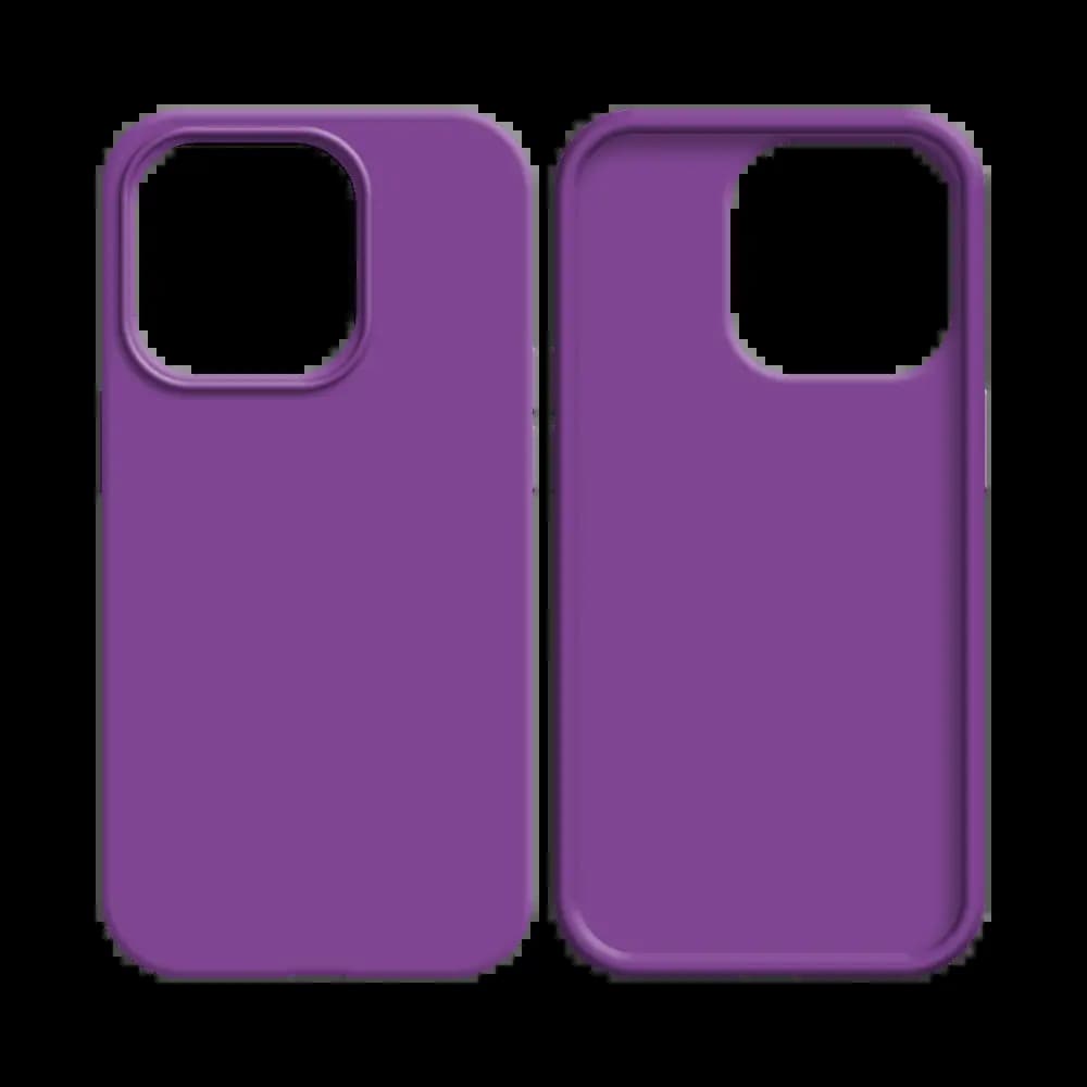 Coque silicone iPhone 12 / 12 Pro - Mauve - Vue 12