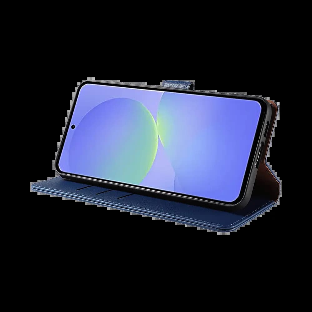 Housse folio anti-RFID Samsung Galaxy A37 5G – PROTECT IP011 Bleu Marine - Vue 5