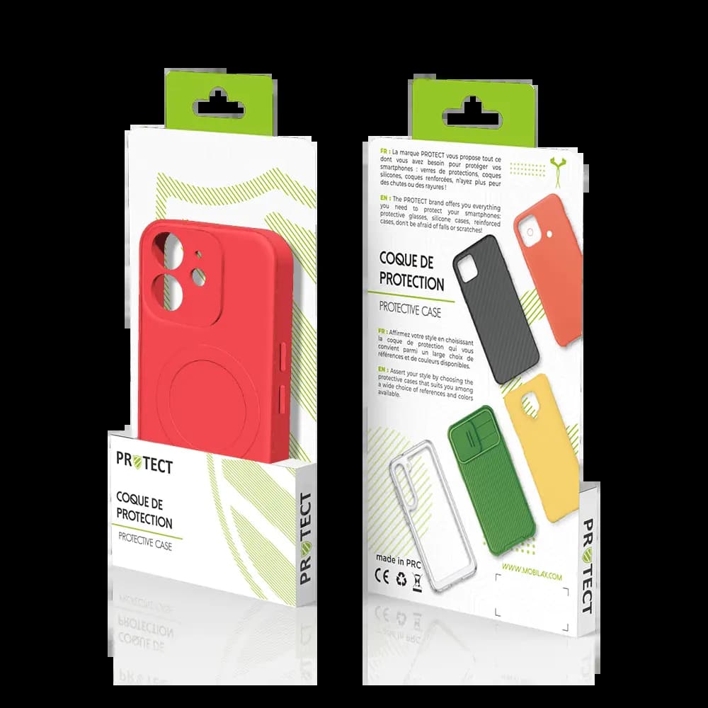 Coque de Protection PROTECT pour Apple iPhone 12 MagSafe Rouge - Vue 24