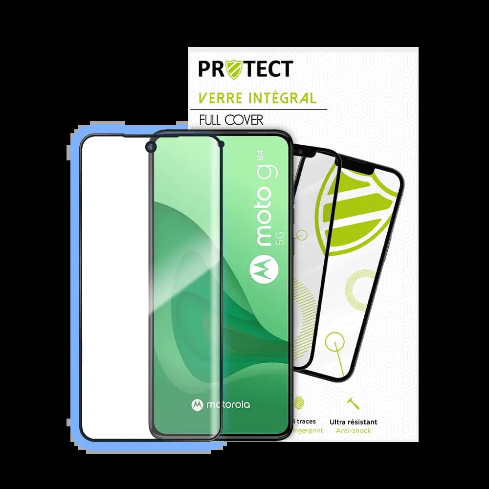 Verre trempé intégral 5D 9H – protection écran Motorola Moto G84 5G – PROTECT Noir - Vue 24
