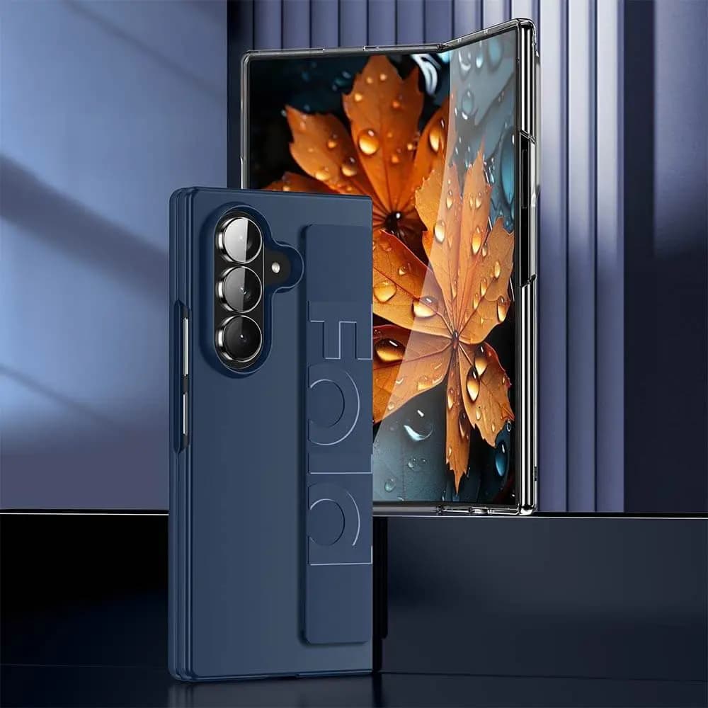 Coque de Protection avec Lanière Samsung Galaxy Z Fold 7 5G Bleu - Vue 7