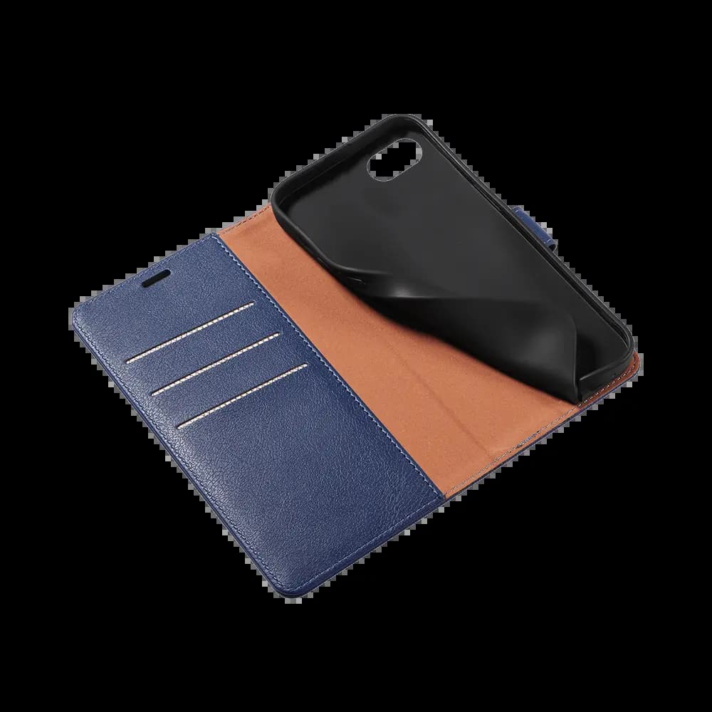 Housse folio anti-RFID iPhone 7 / 8 / SE – PROTECT IP011 Bleu Marine - Vue 13