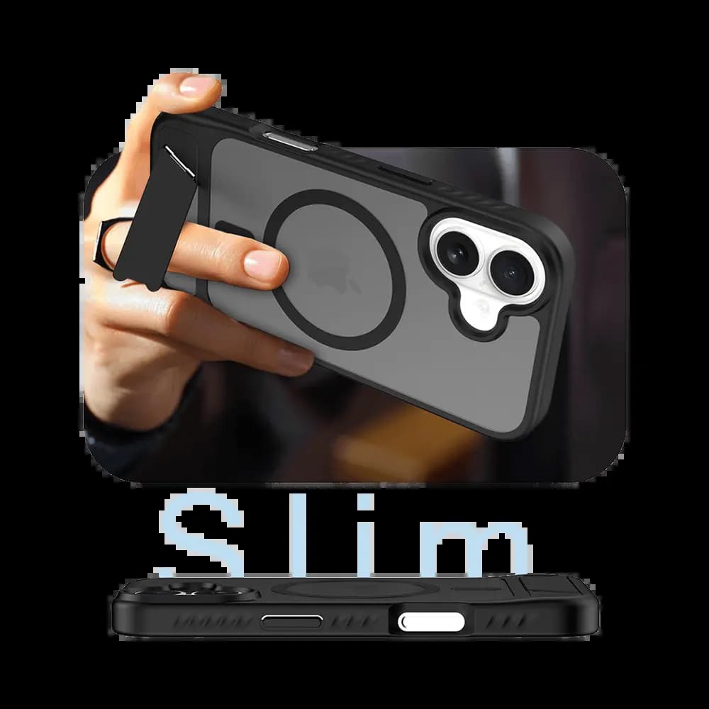 Coque de protection MagSafe avec support – Apple iPhone 17 – PROTECT IF014 Noir - Vue 5