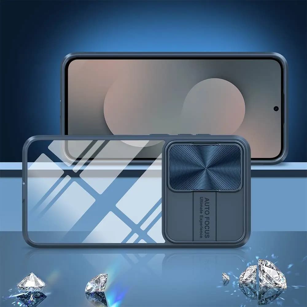 Coque avec cache caméra – Samsung Galaxy S25 FE – PROTECT IE027 Bleu Marine - Vue 4