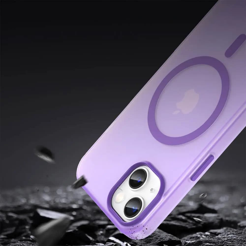 Coque MagSafe bi-matière – iPhone 13 – PROTECT MF-006 Violet Foncé - Vue 24