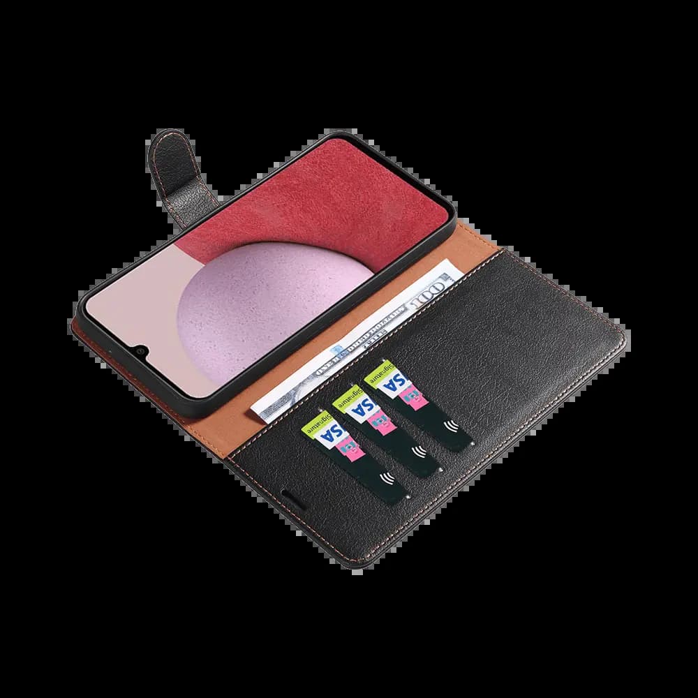 Housse folio anti-RFID Samsung Galaxy A15 – PROTECT IP011 Noir - Vue 7