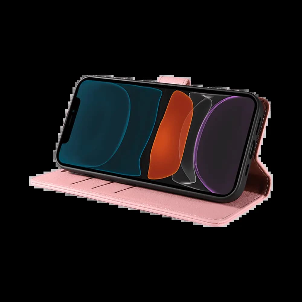 Housse folio anti-RFID iPhone 11 – PROTECT IP011 Rose - Vue 13
