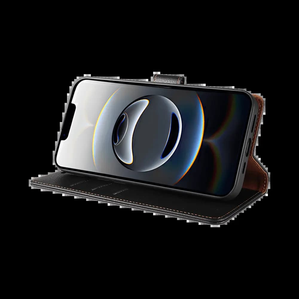 Housse folio anti-RFID iPhone 16e – PROTECT IP011 Noir - Vue 13