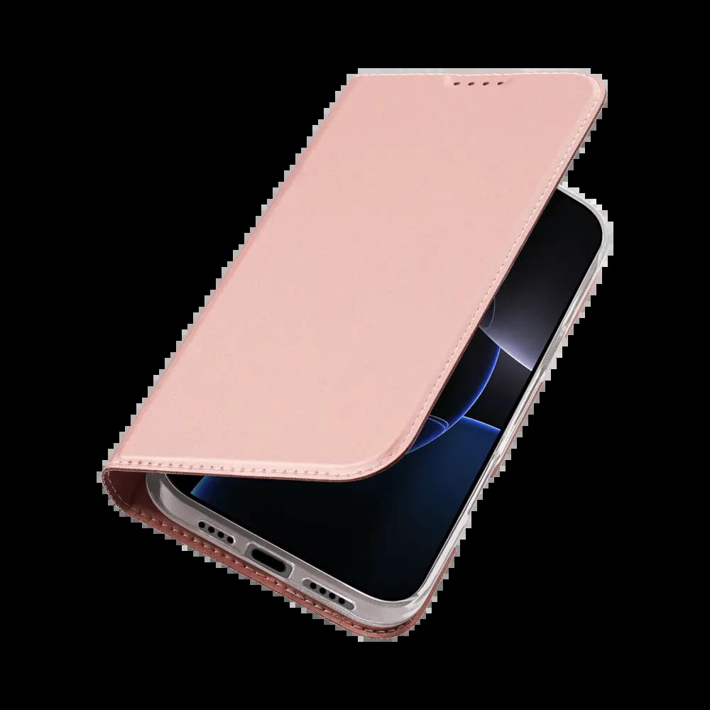 Housse folio MagSafe iPhone 16 Pro – Dux Ducis Skin X Pro Rose - Vue 5