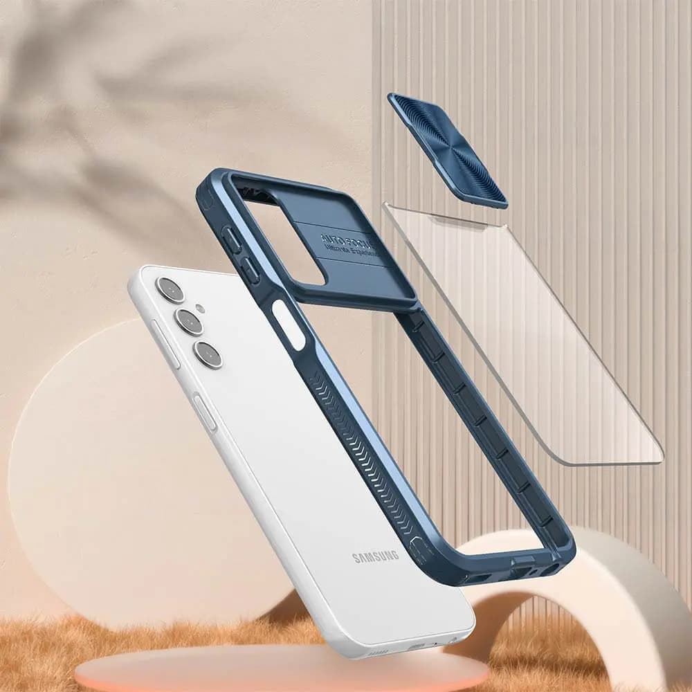 Coque avec cache caméra – Samsung Galaxy A17 5G – PROTECT IE027 Bleu Marine - Vue 10