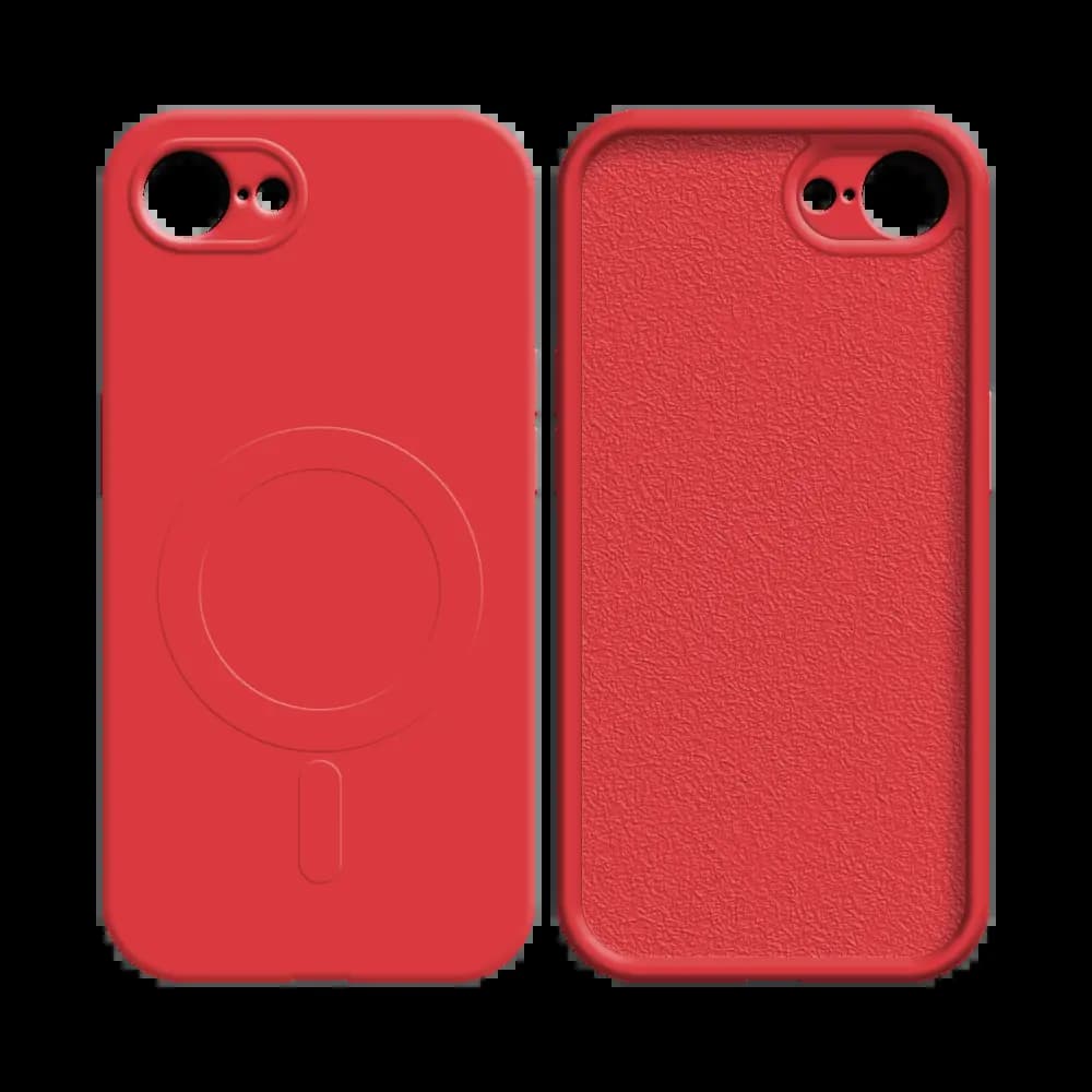 Coque MagSafe iPhone 16e / iPhone 17e antichoc et intérieur flanelle - PROTECT IZ001 Rouge - Vue 5