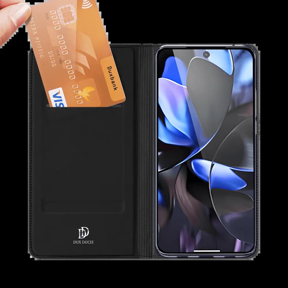 Housse folio Google Pixel 10 / 10 Pro porte-carte – Dux Ducis Skin Pro Noir - Vue 5