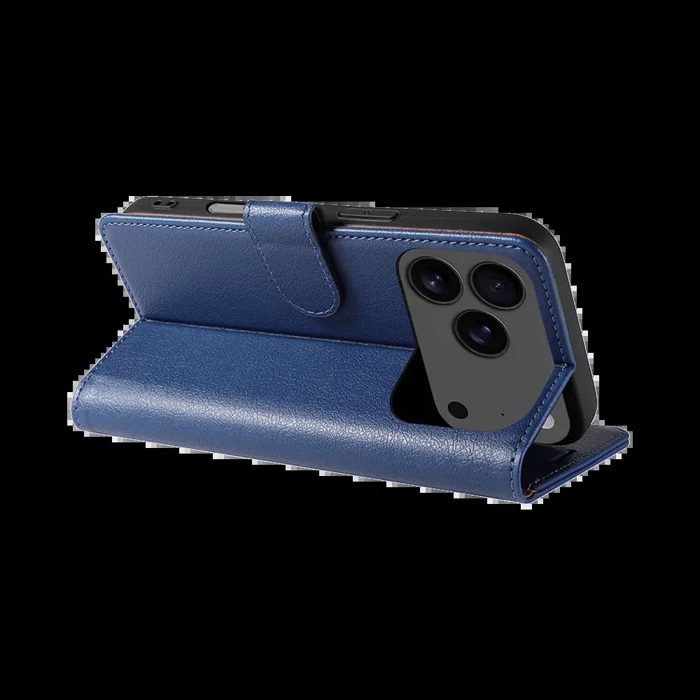 Housse folio anti-RFID iPhone 17 Pro – PROTECT IP011 Bleu Marine - Vue 5