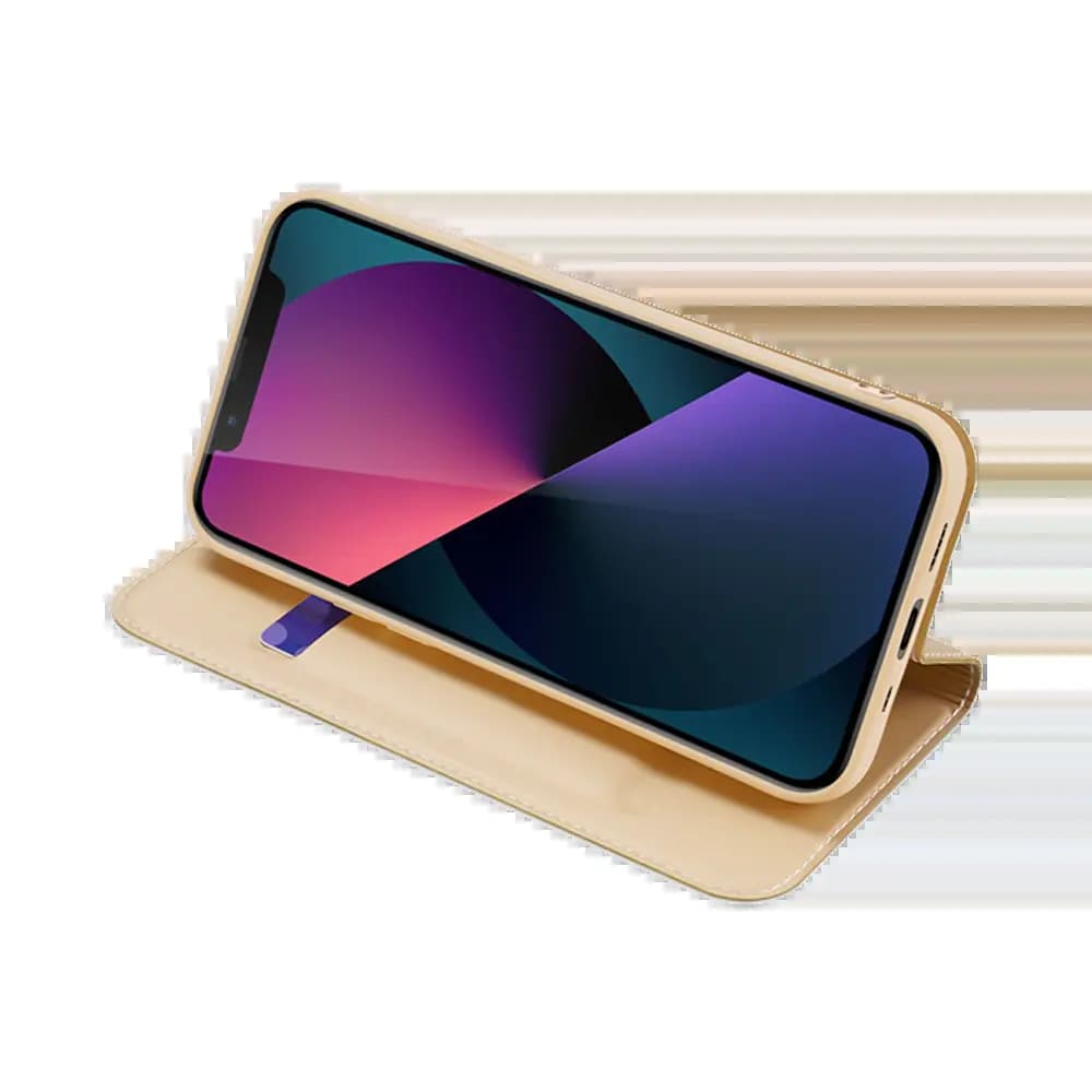 Housse folio Google iPhone 13 mini porte-carte – Dux Ducis Skin Pro Noir - Vue 5