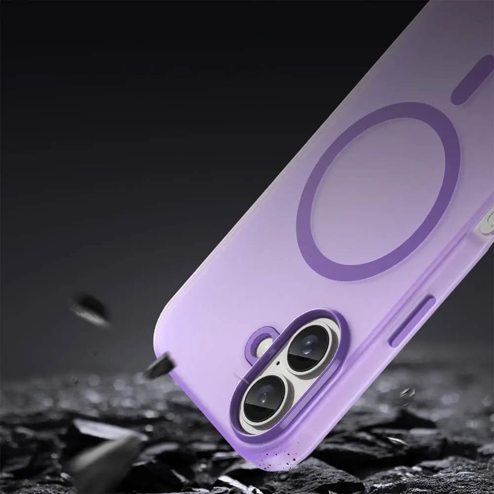 Coque MagSafe bi-matière – iPhone 16 Plus – PROTECT MF-006 Violet Foncé - Vue 24