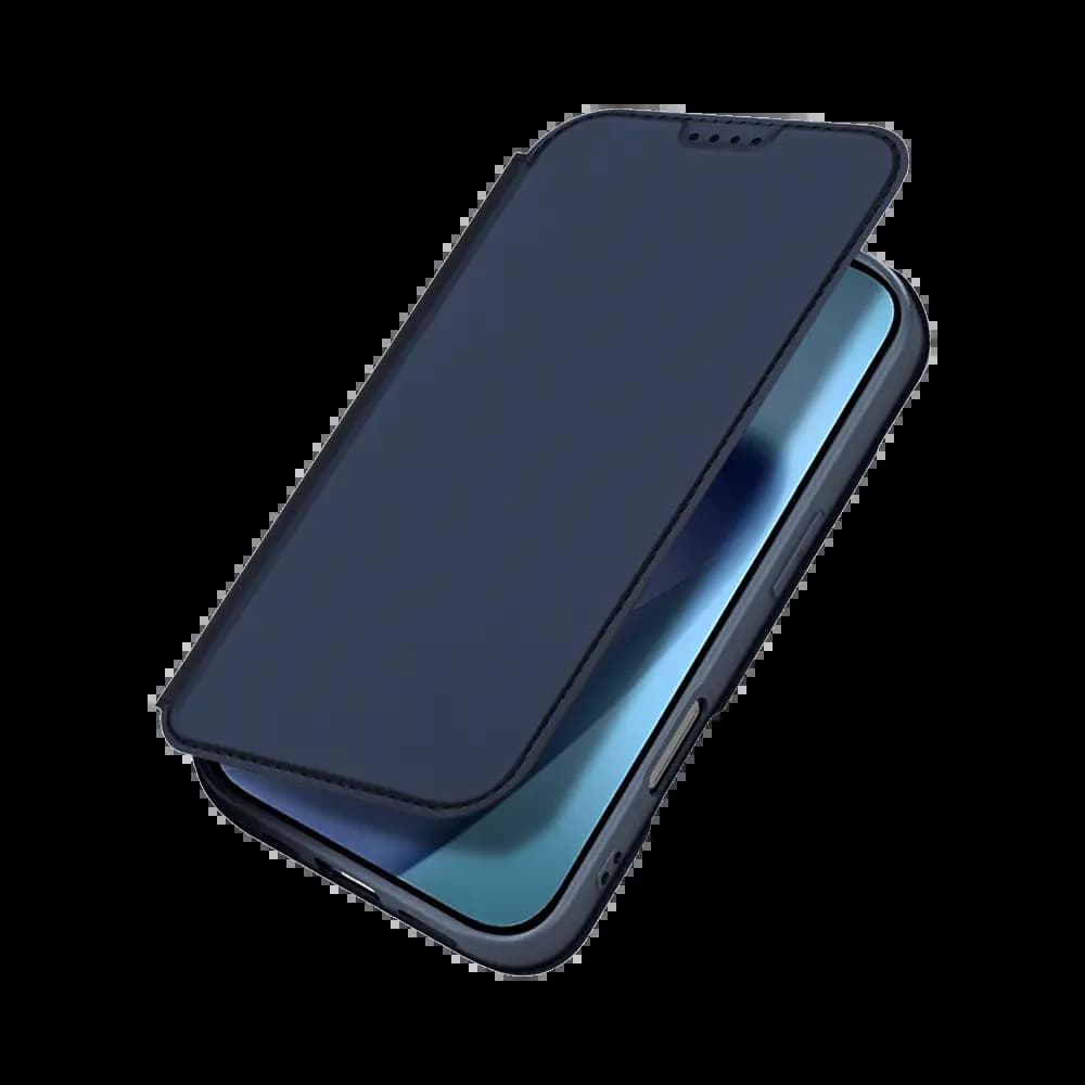 Housse folio iPhone 17 porte-carte – Dux Ducis Skin Pro Bleu - Vue 7