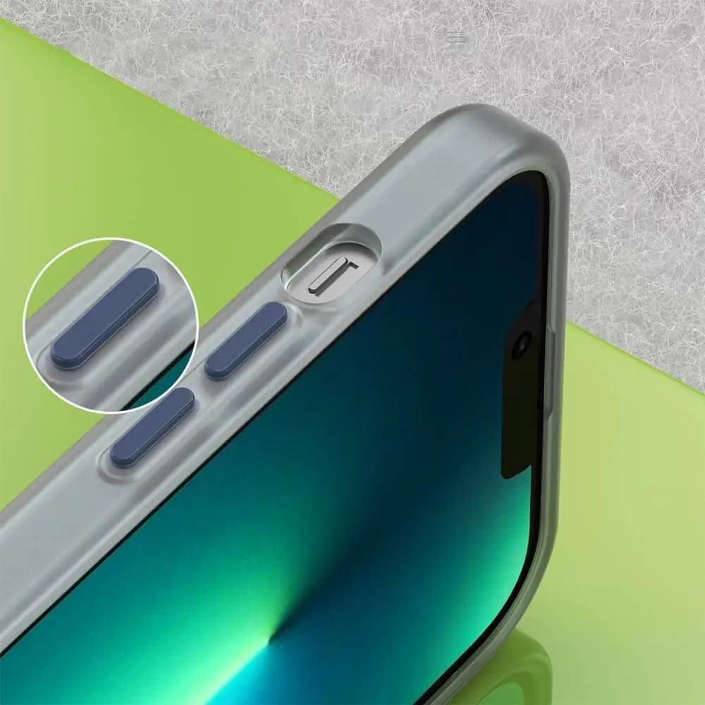 Coque MagSafe bi-matière – iPhone 13 Pro – PROTECT MF-006 Bleu Marine - Vue 7