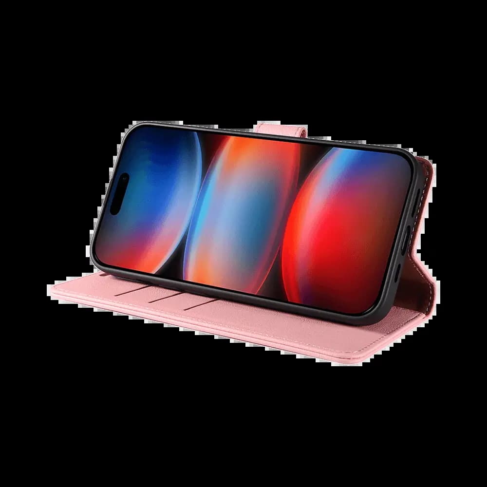 Housse folio anti-RFID iPhone 17 Pro Max – PROTECT IP011 Rose - Vue 17