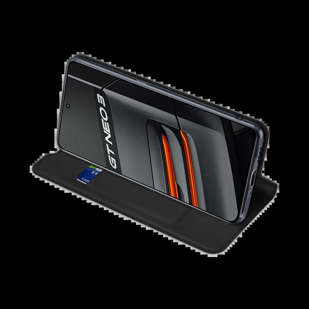Housse folio Realme GT NEO 3 porte-carte – Dux Ducis Skin Pro Noir - Vue 16