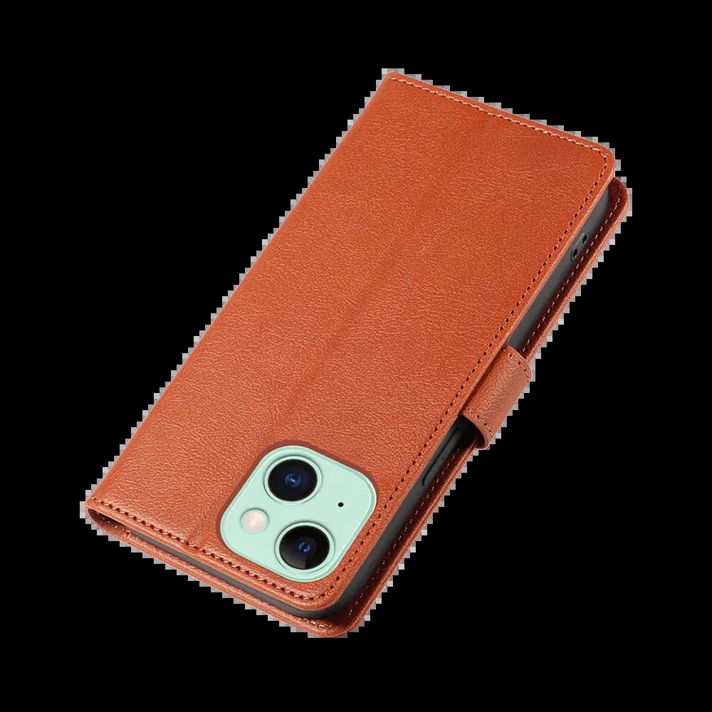 Housse folio anti-RFID iPhone 15 Plus – PROTECT IP011 Marron - Vue 36
