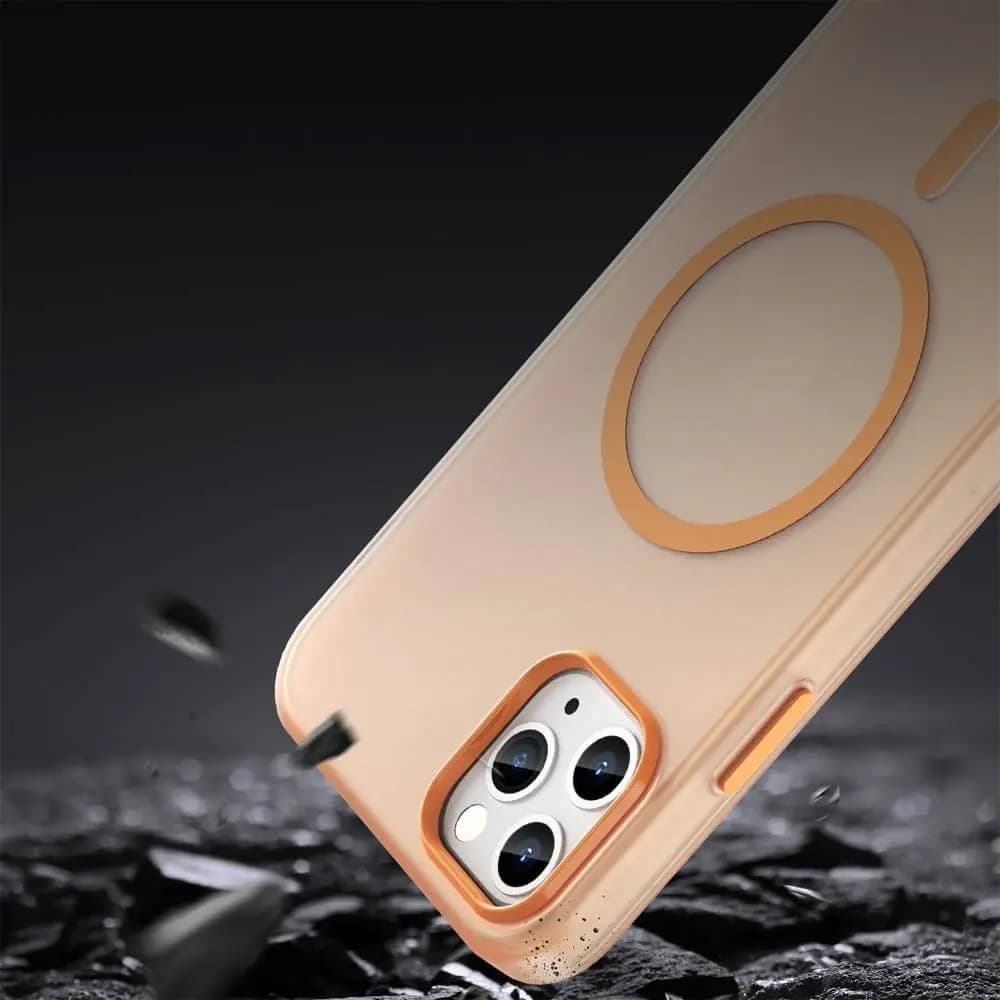 Coque MagSafe bi-matière –  iPhone 11 Pro – PROTECT MF-006 Orange - Vue 24