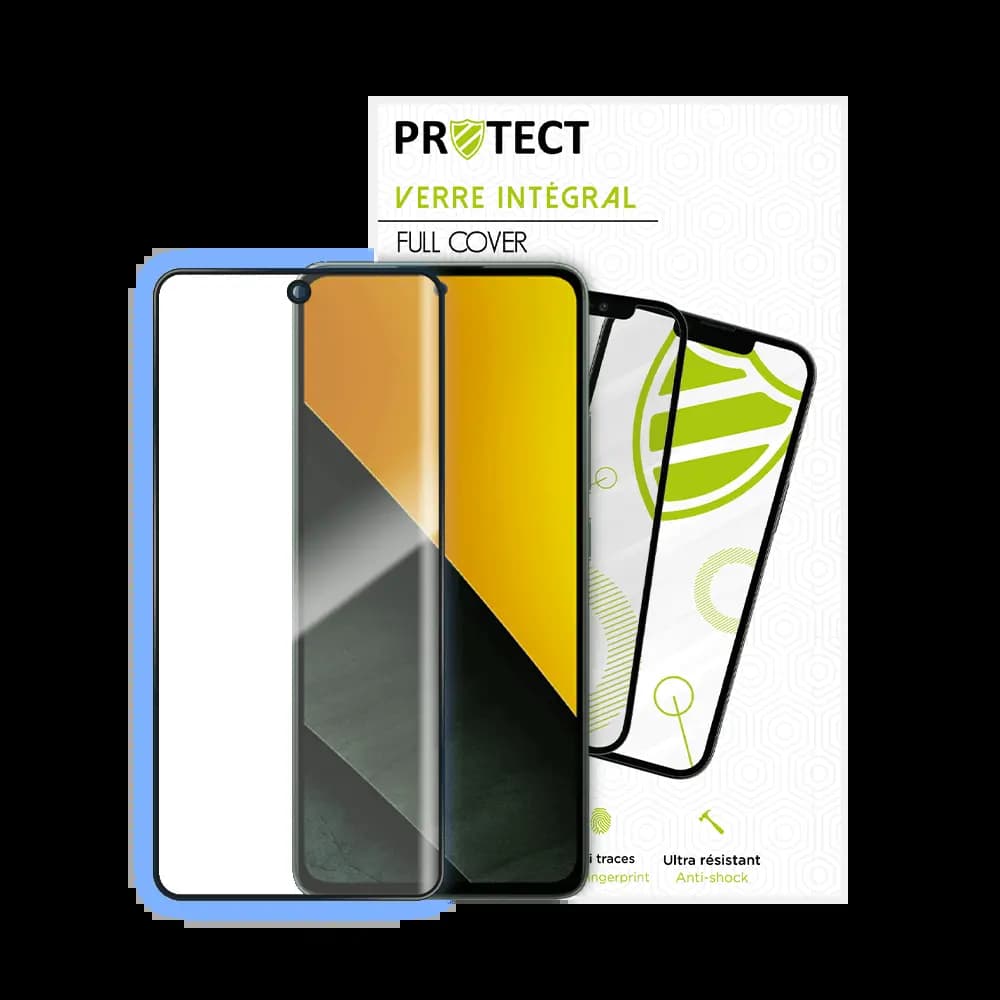Verre trempé intégral 5D 9H – protection écran Xiaomi Poco M7 Pro 5G – PROTECT Noir - Vue 20