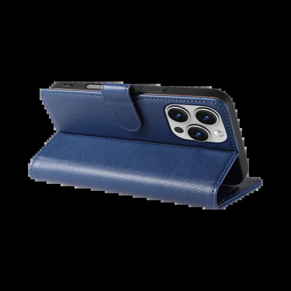 Housse folio anti-RFID iPhone 16 Pro Max – PROTECT IP011 Bleu Marine - Vue 4