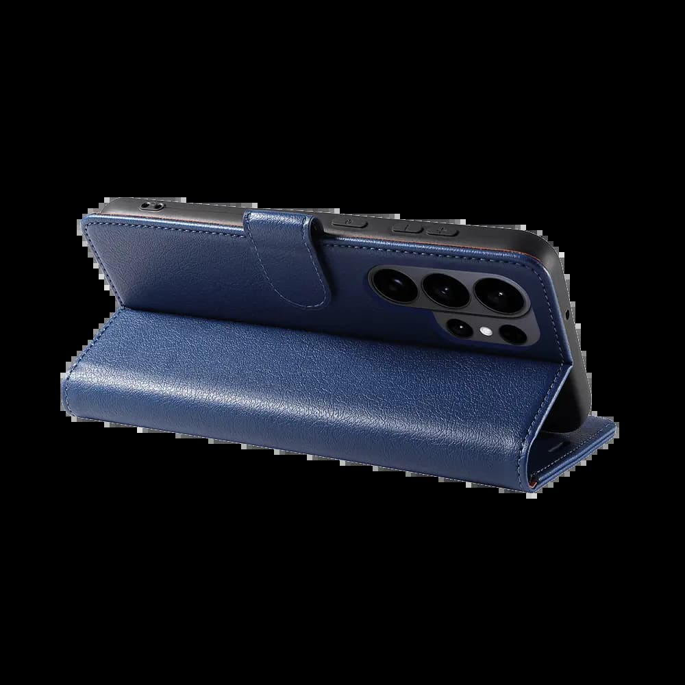 Housse folio anti-RFID Samsung Galaxy S26 Ultra – PROTECT IP011 Bleu Marine - Vue 5