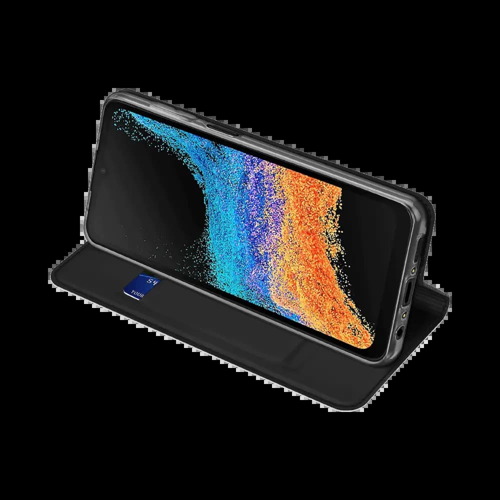 Housse folio Samsung Galaxy Xcover 7 Pro porte-carte – Dux Ducis Skin Pro Noir - Vue 7