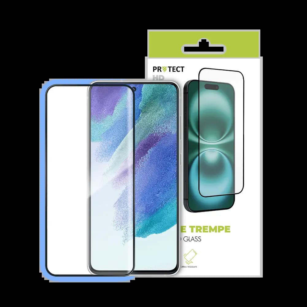 Verre trempé Samsung Galaxy S21 FE - protection écran 9H - PROTECT Transparent - Vue 24