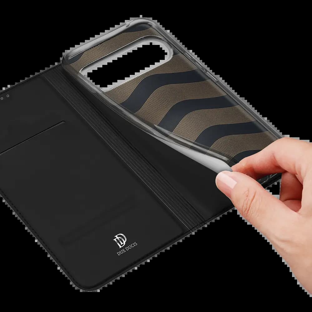 Housse folio Google Pixel 9 Pro XL porte-carte – Dux Ducis Skin Pro Noir - Vue 9