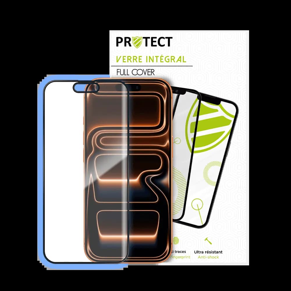 Verre trempé intégral 5D 9H – protection écran Apple iPhone 17 Pro – PROTECT Noir - Vue 24