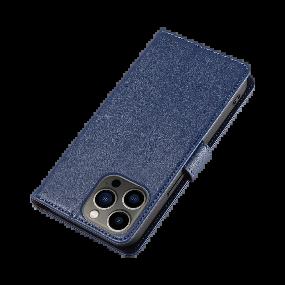 Housse folio anti-RFID iPhone 12 / 12 Pro – PROTECT IP011 Bleu Marine - Vue 36